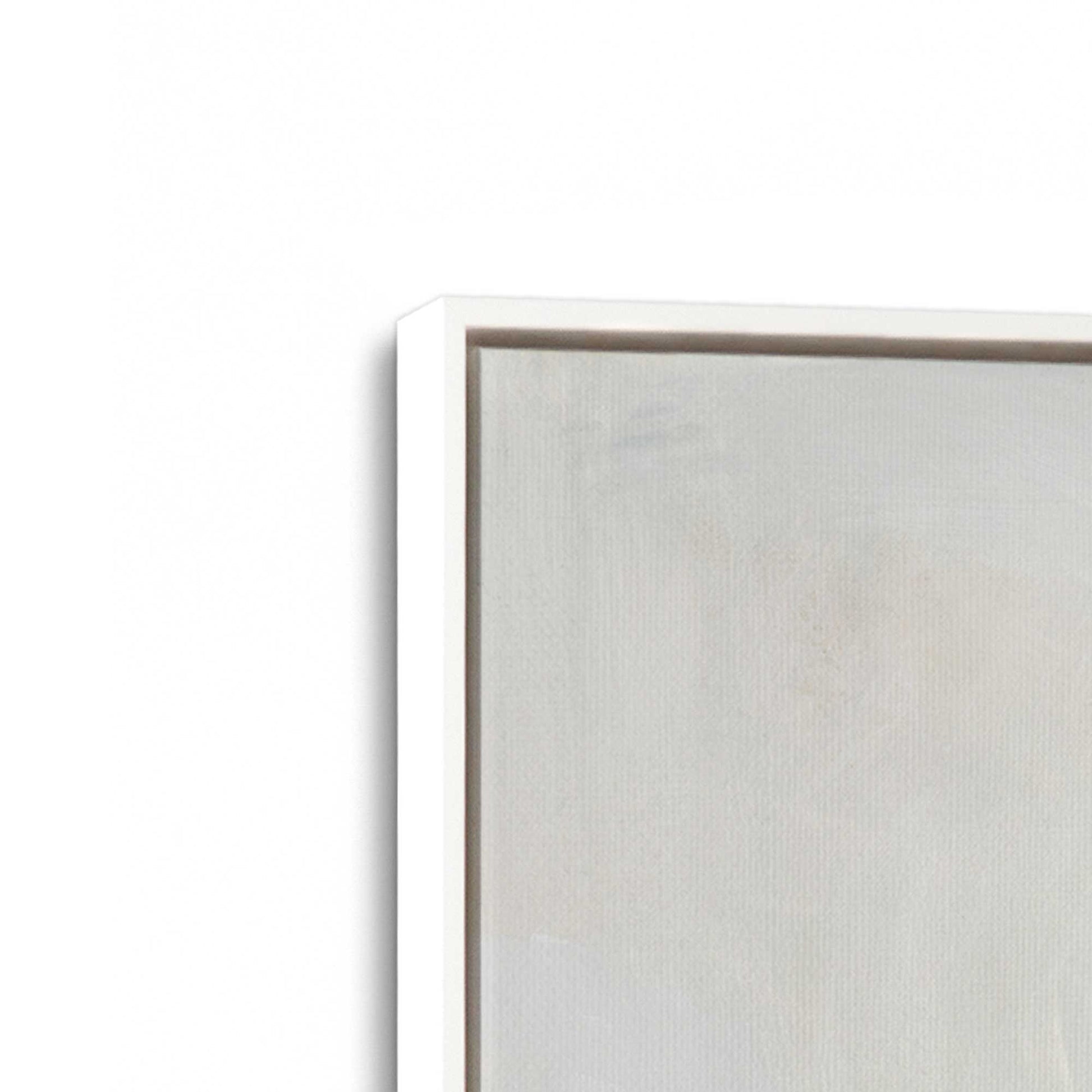 [Color:Opaque White], Picture of art in a White frame at an angle