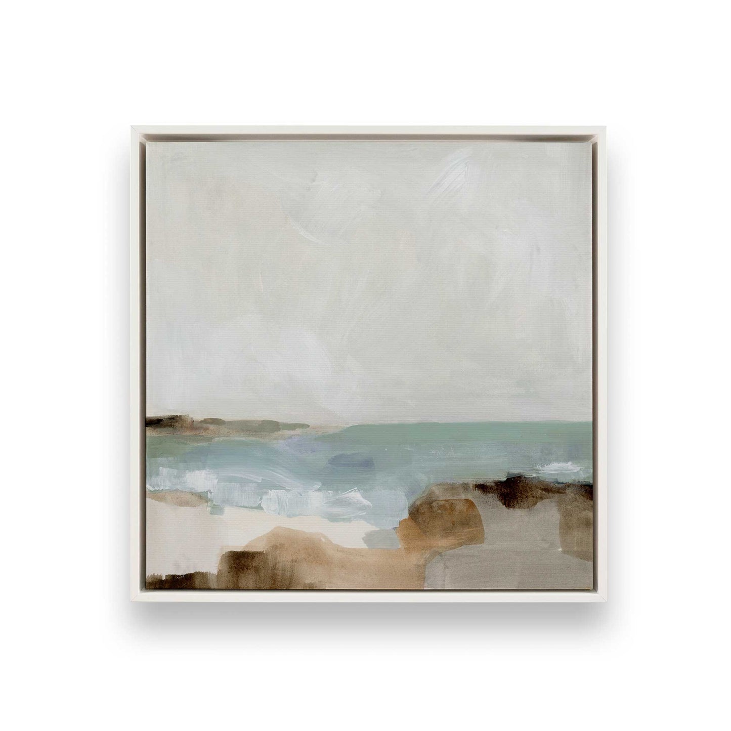 [Color:Opaque White], Picture of art in a White frame