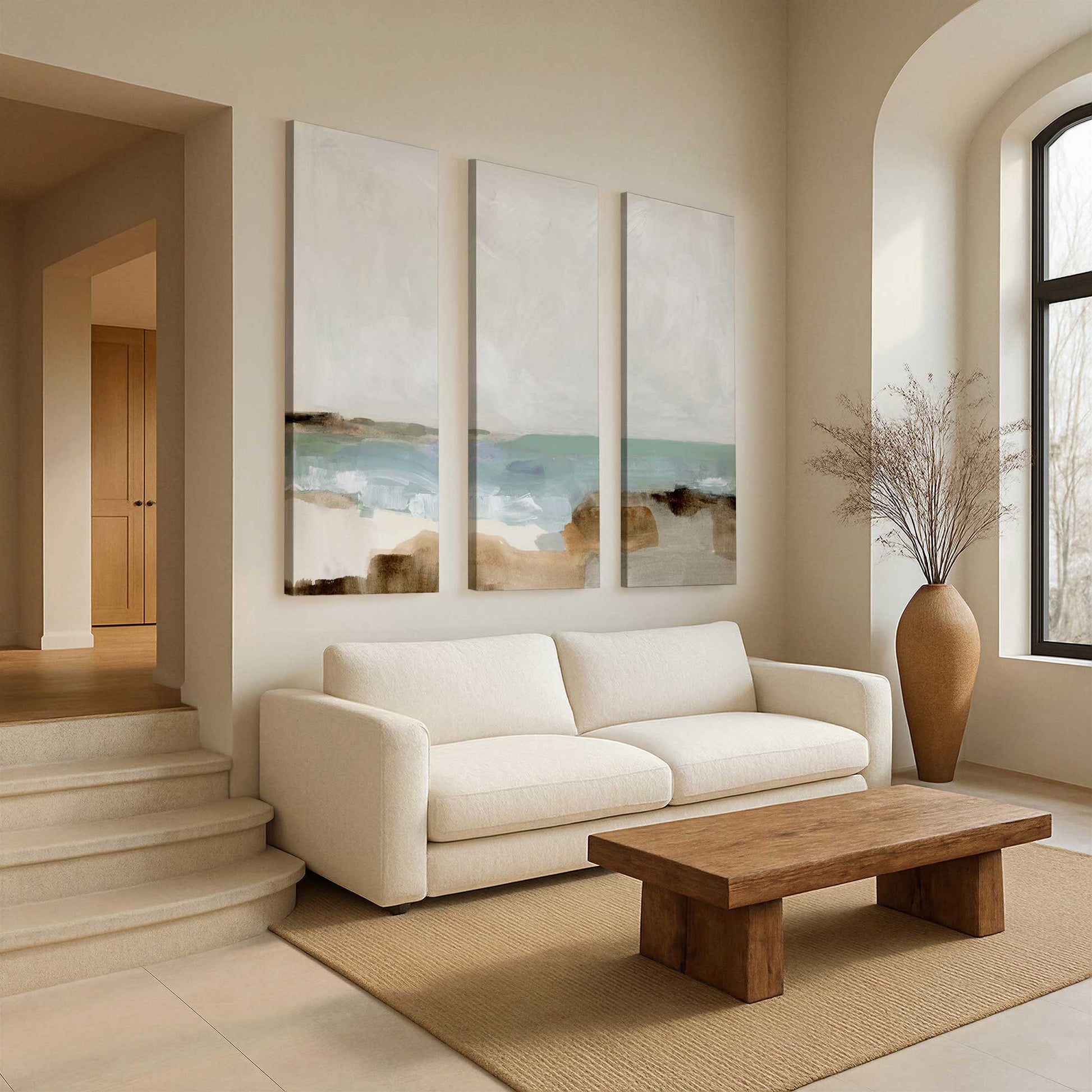 [Color:Stretched Canvas], Picture of art in a room