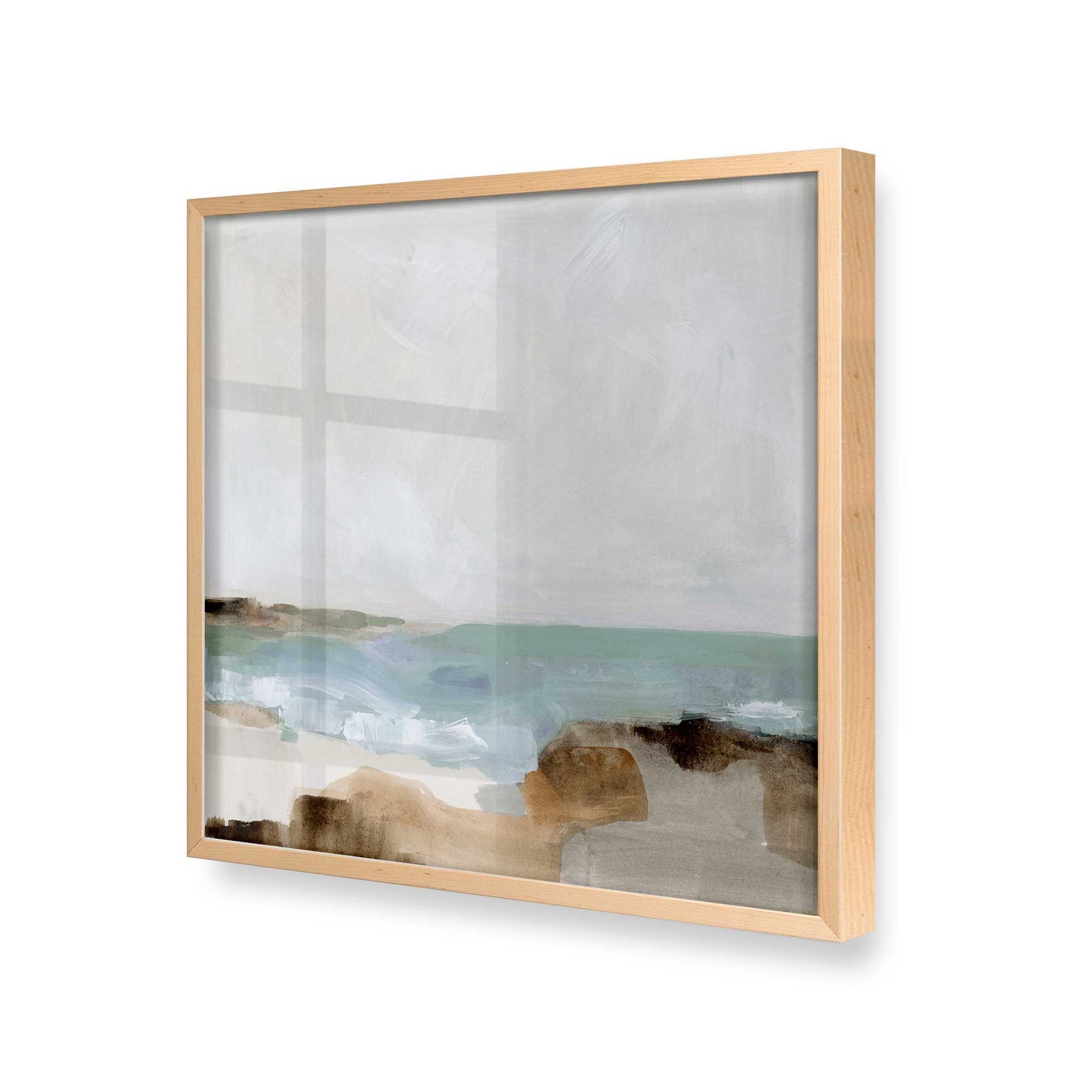 [Color:Raw Maple], Picture of art in a Raw Maple frame at an angle