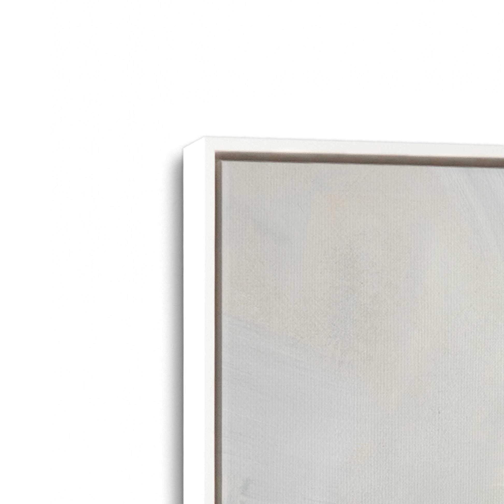 [Color:Opaque White], Picture of art in a White frame at an angle