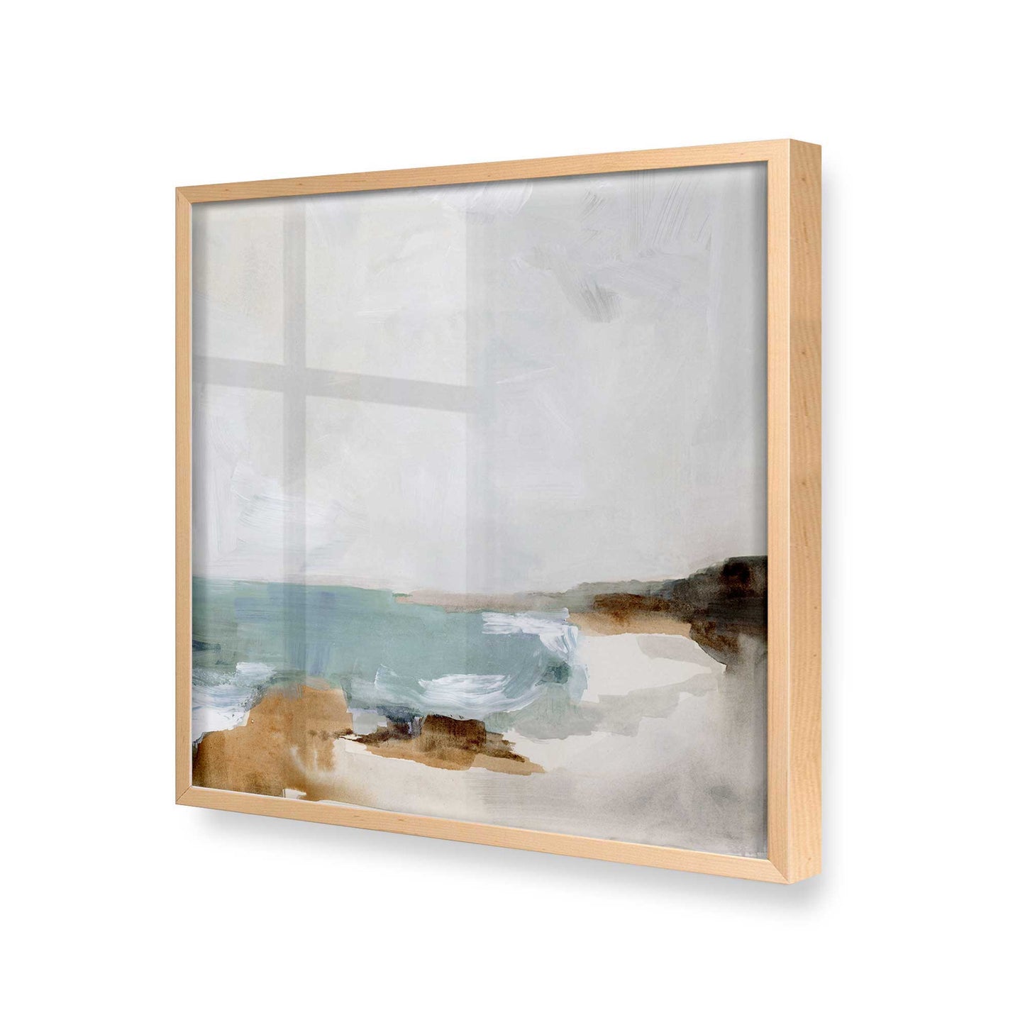 [Color:Raw Maple], Picture of art in a Raw Maple frame at an angle