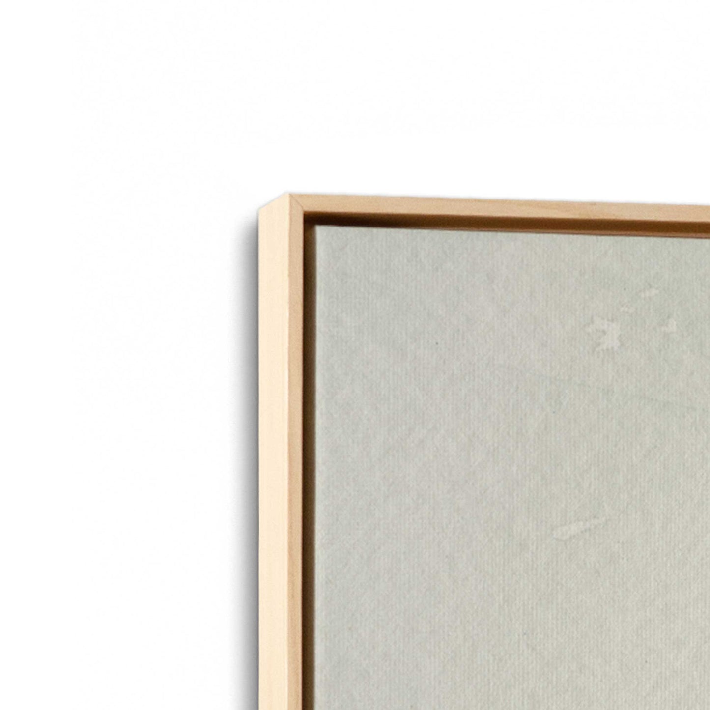 [Color:American Maple], Picture of art in a American Maple frame at an angle