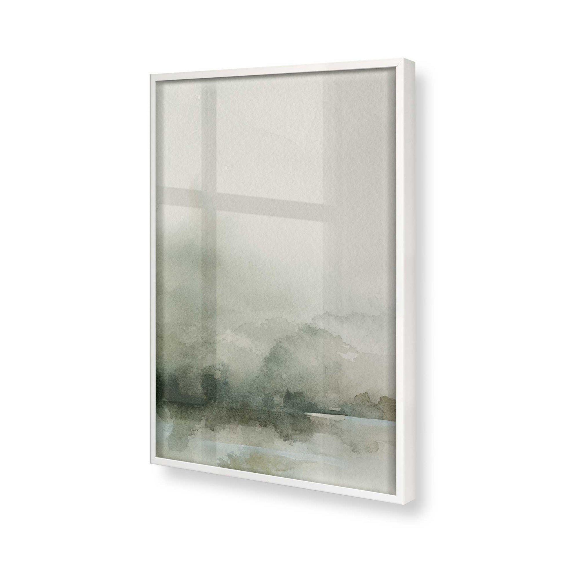 [Color:Opaque White], Picture of art in a Opaque White frame of the corner