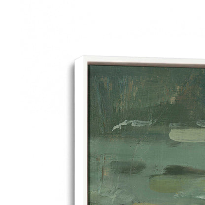 [Color:Opaque White], Picture of art in a White frame at an angle