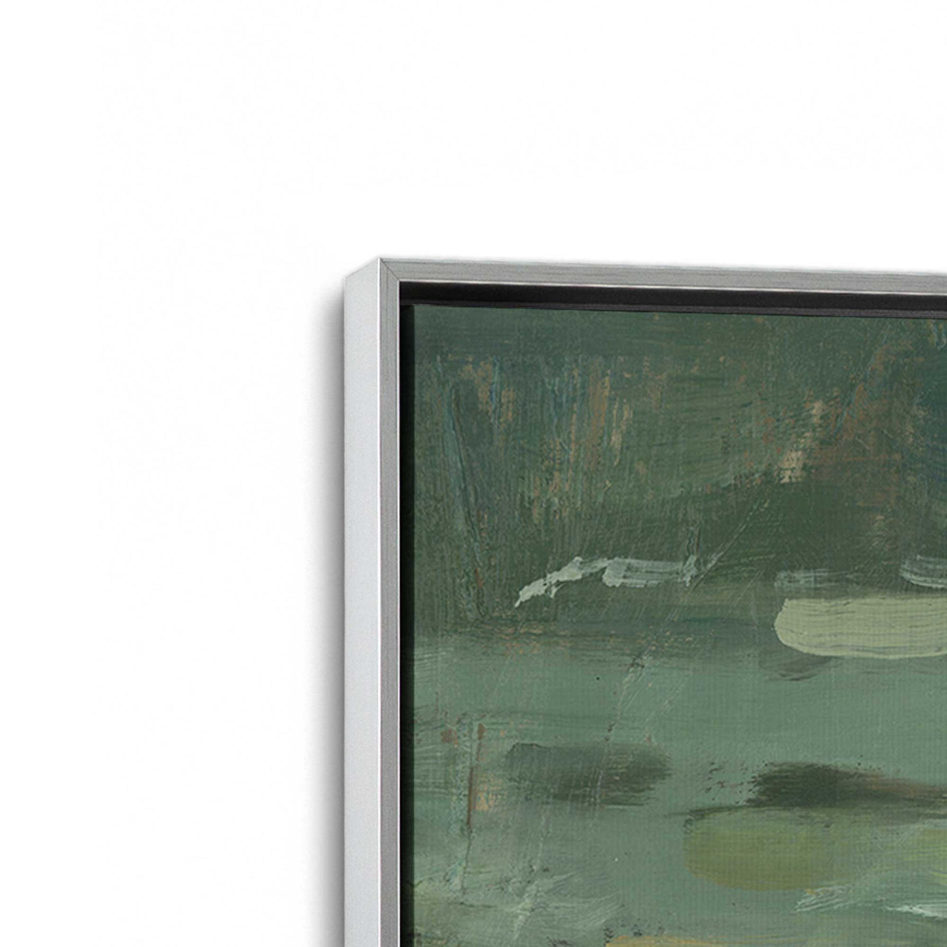[Color:Polished Chrome], Picture of art in a Polished Chrome frame at an angle