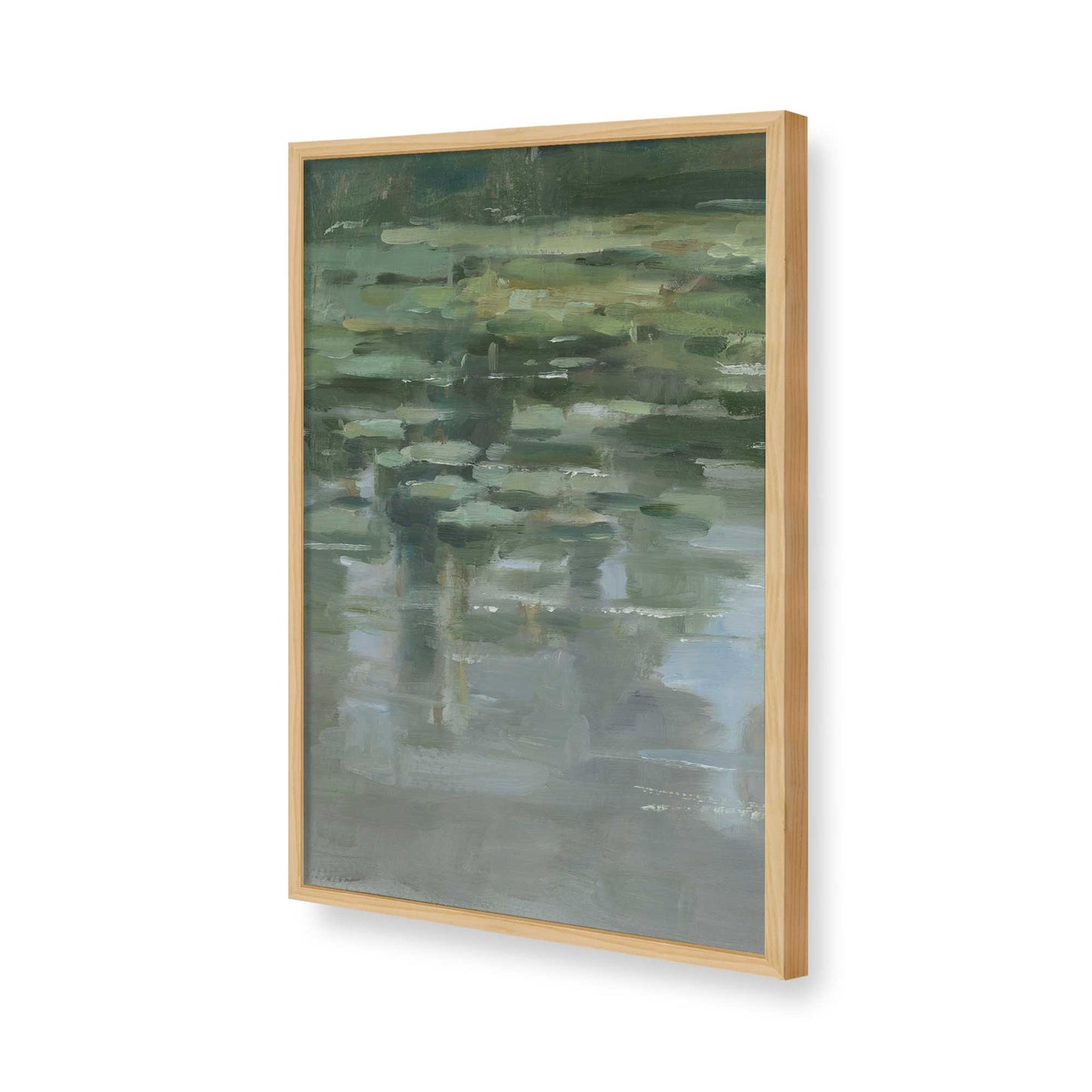 [Color:American Maple], Picture of art in a American Maple frame of the corner