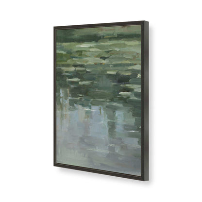 [Color:Satin Black], Picture of art in a Satin Black frame of the corner