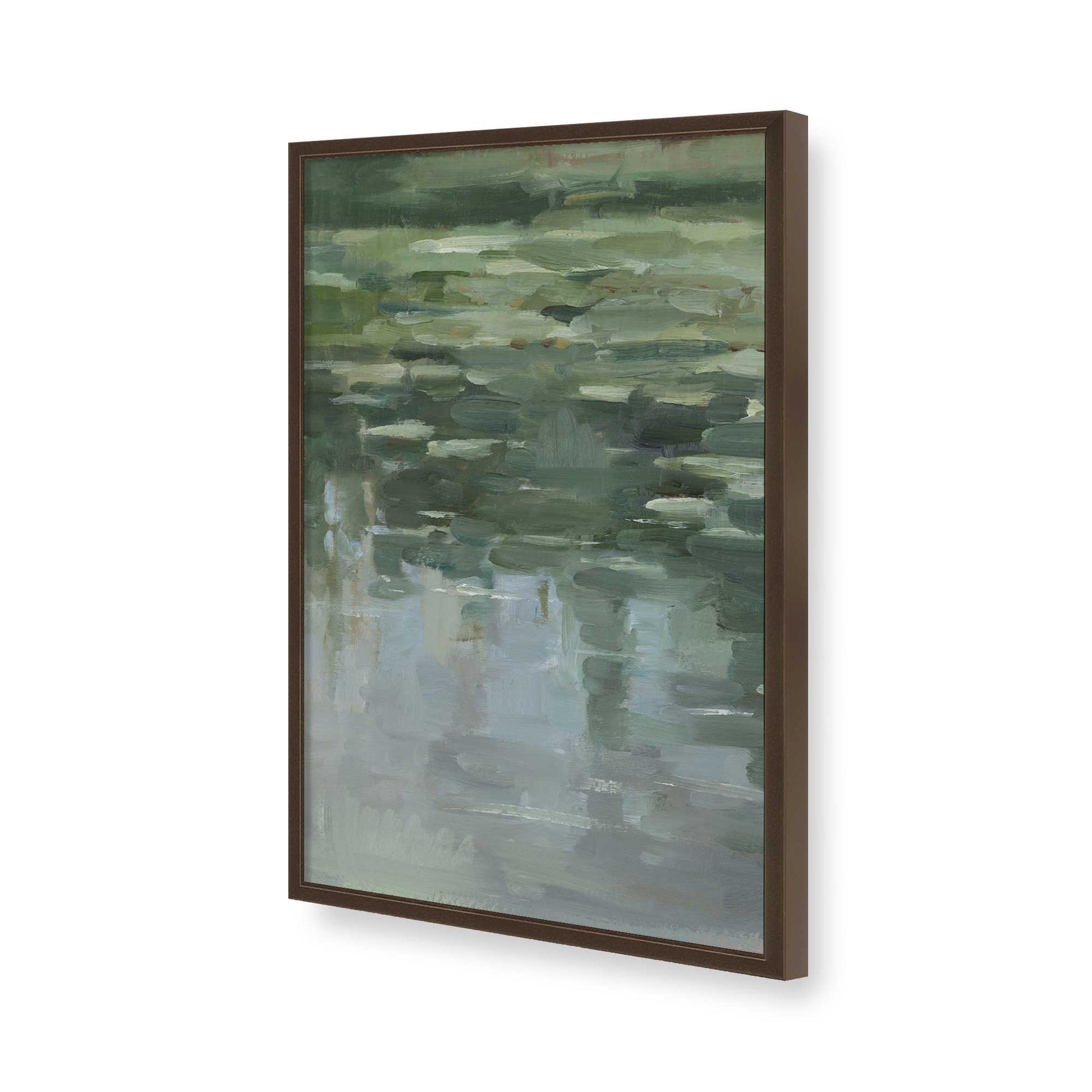[Color:Brown], Picture of art in a Brown frame of the corner