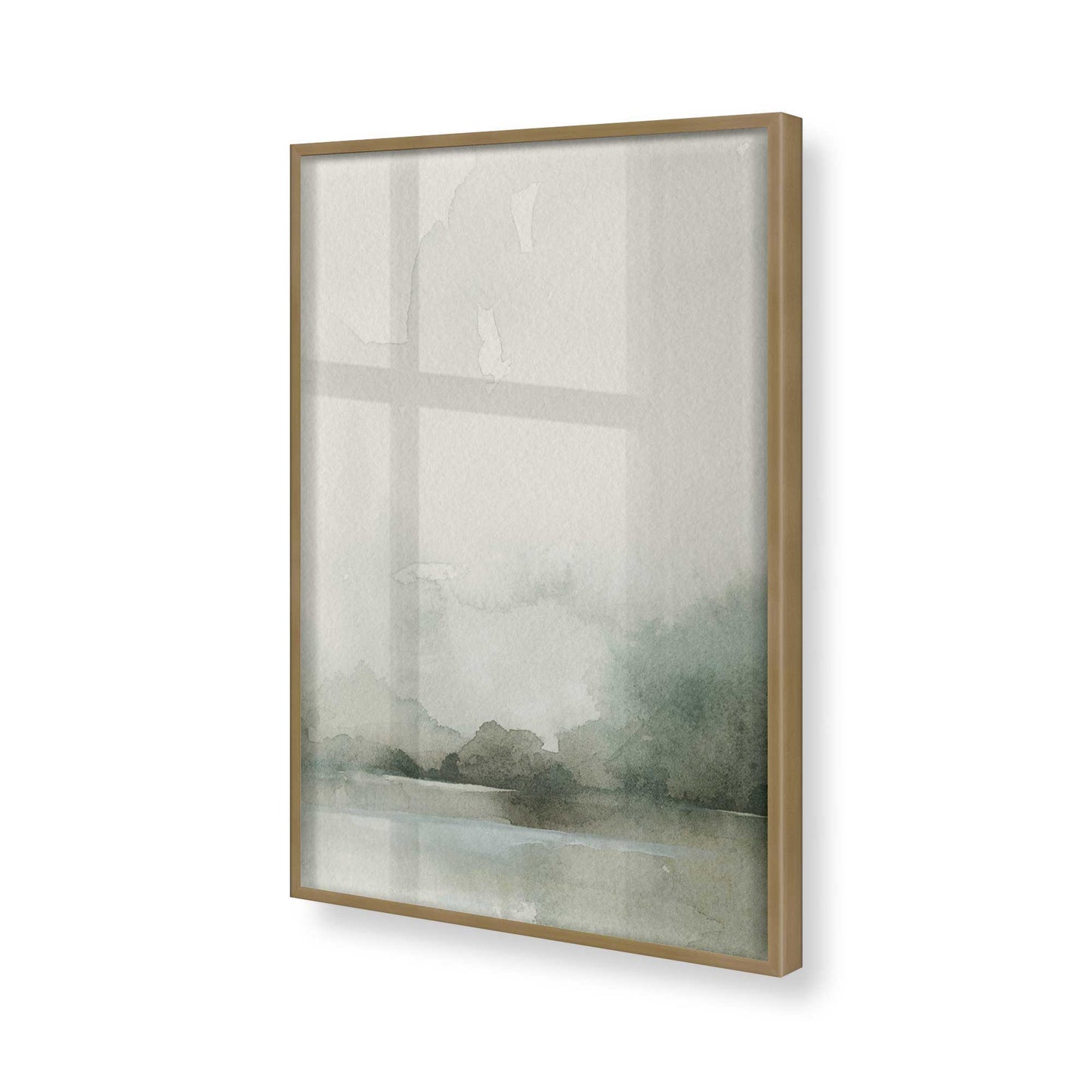 [Color:Brushed Gold], Picture of art in a Brushed Gold frame of the corner