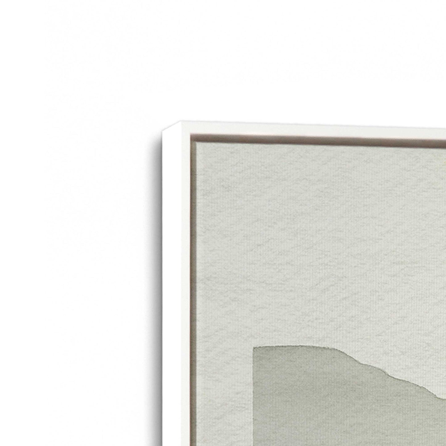 [Color:Opaque White], Picture of art in a White frame at an angle