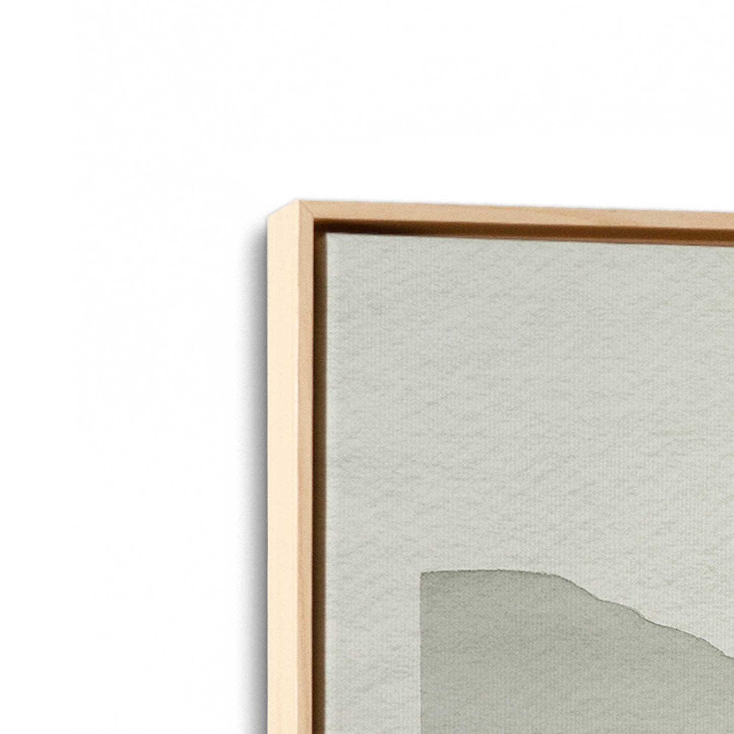 [Color:American Maple], Picture of art in a American Maple frame at an angle