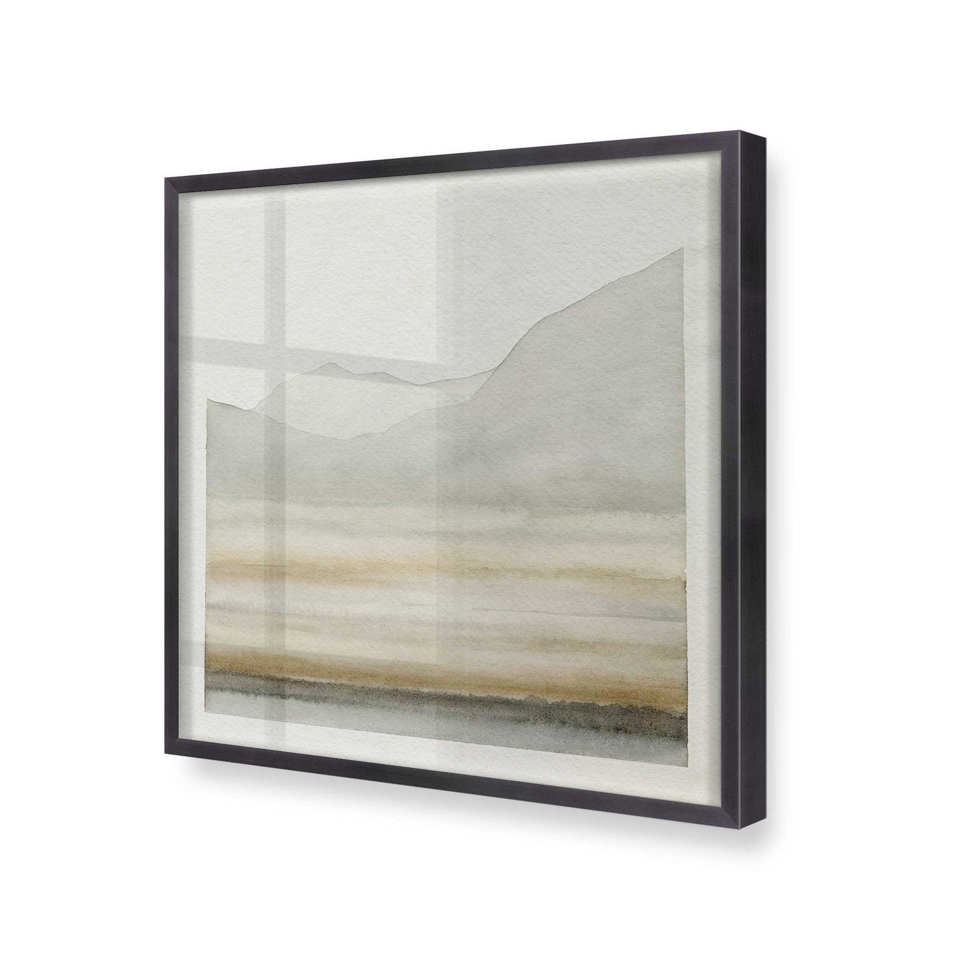 [Color:Weathered Zinc], Picture of art in a Weathered Zinc frame at an angle