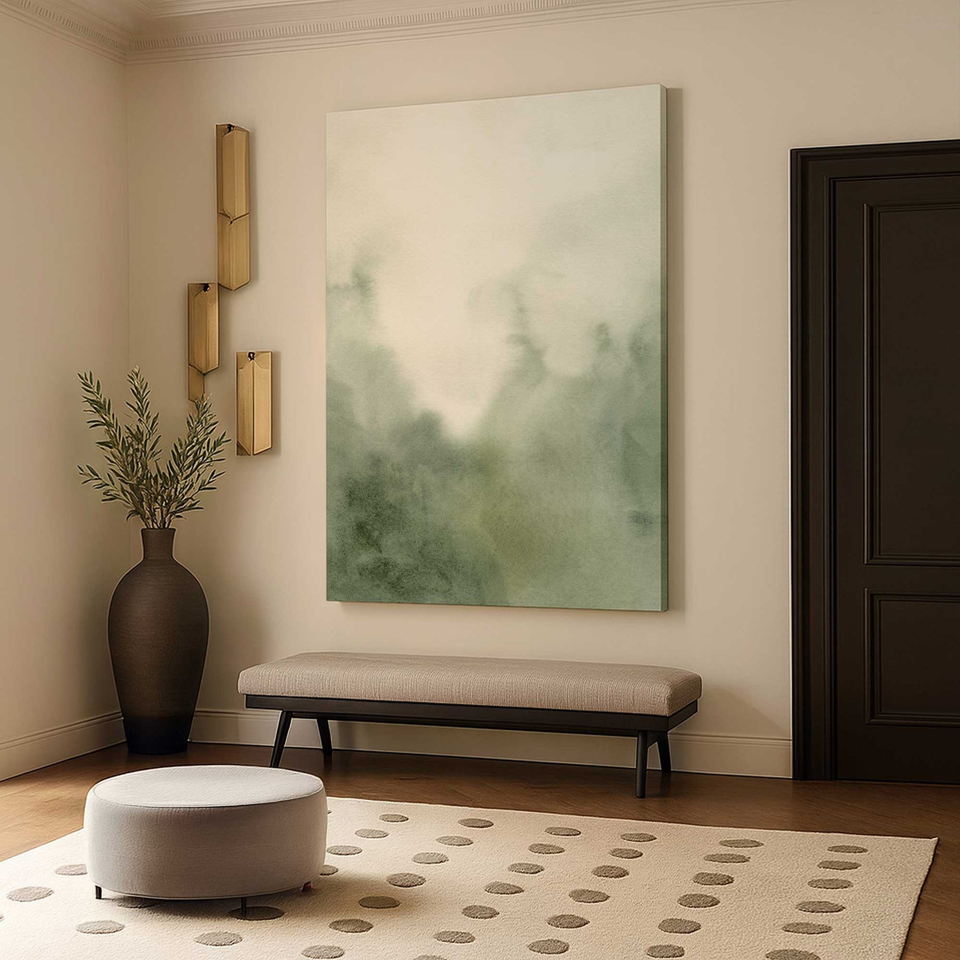 [Color:Stretched Canvas], Picture of art in a room