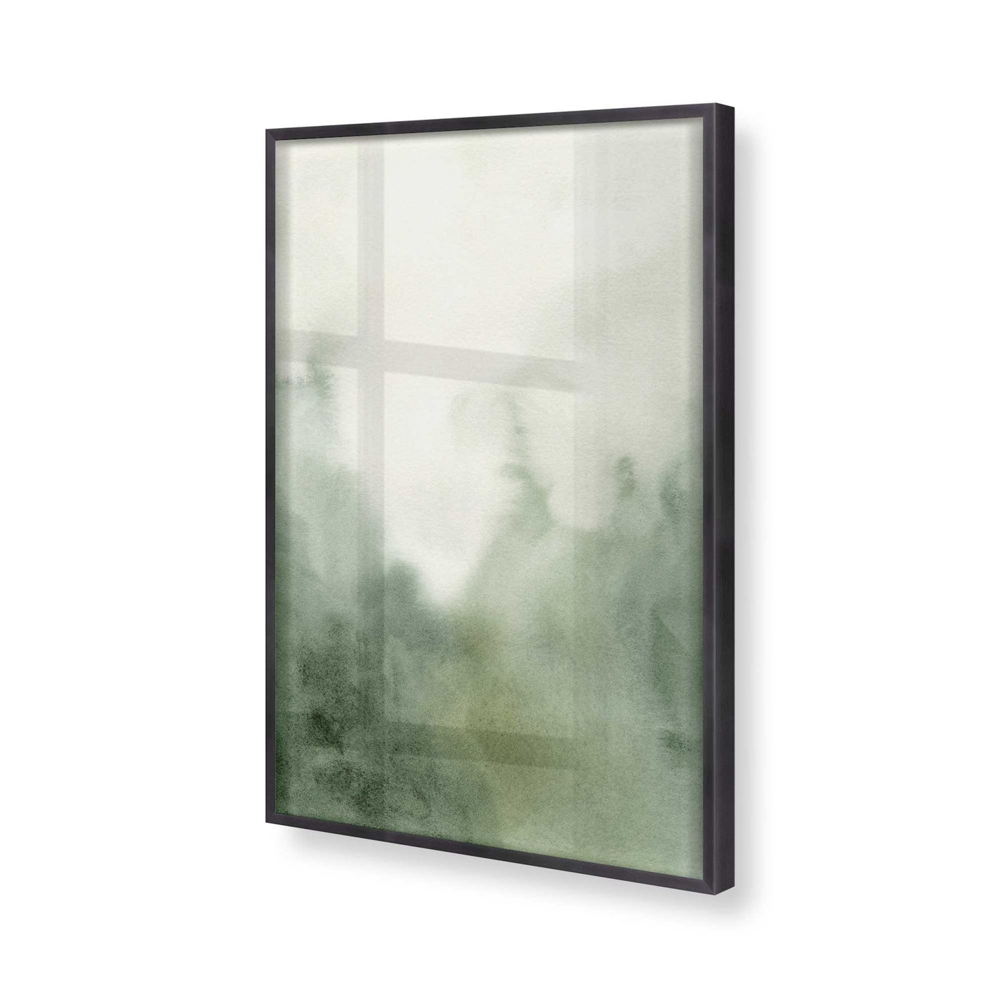 [Color:Weathered Zinc], Picture of art in a Weathered Zinc frame of the corner