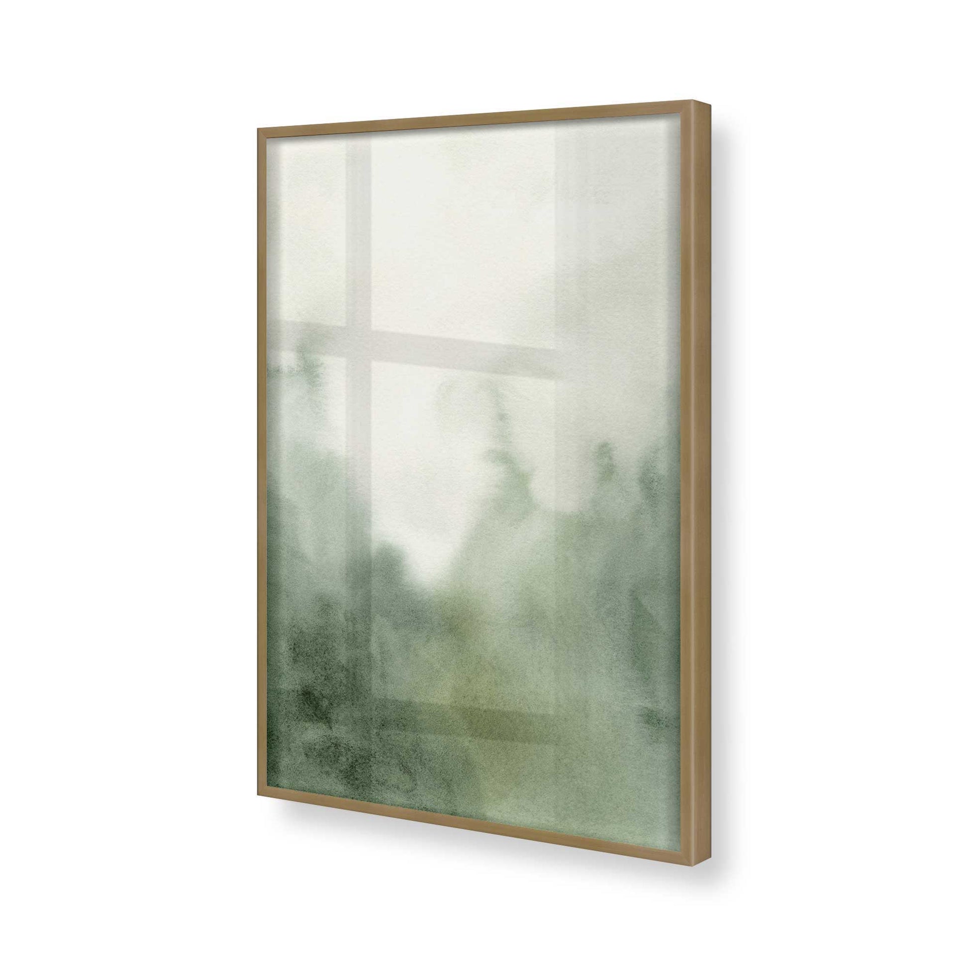 [Color:Brushed Gold], Picture of art in a Brushed Gold frame of the corner