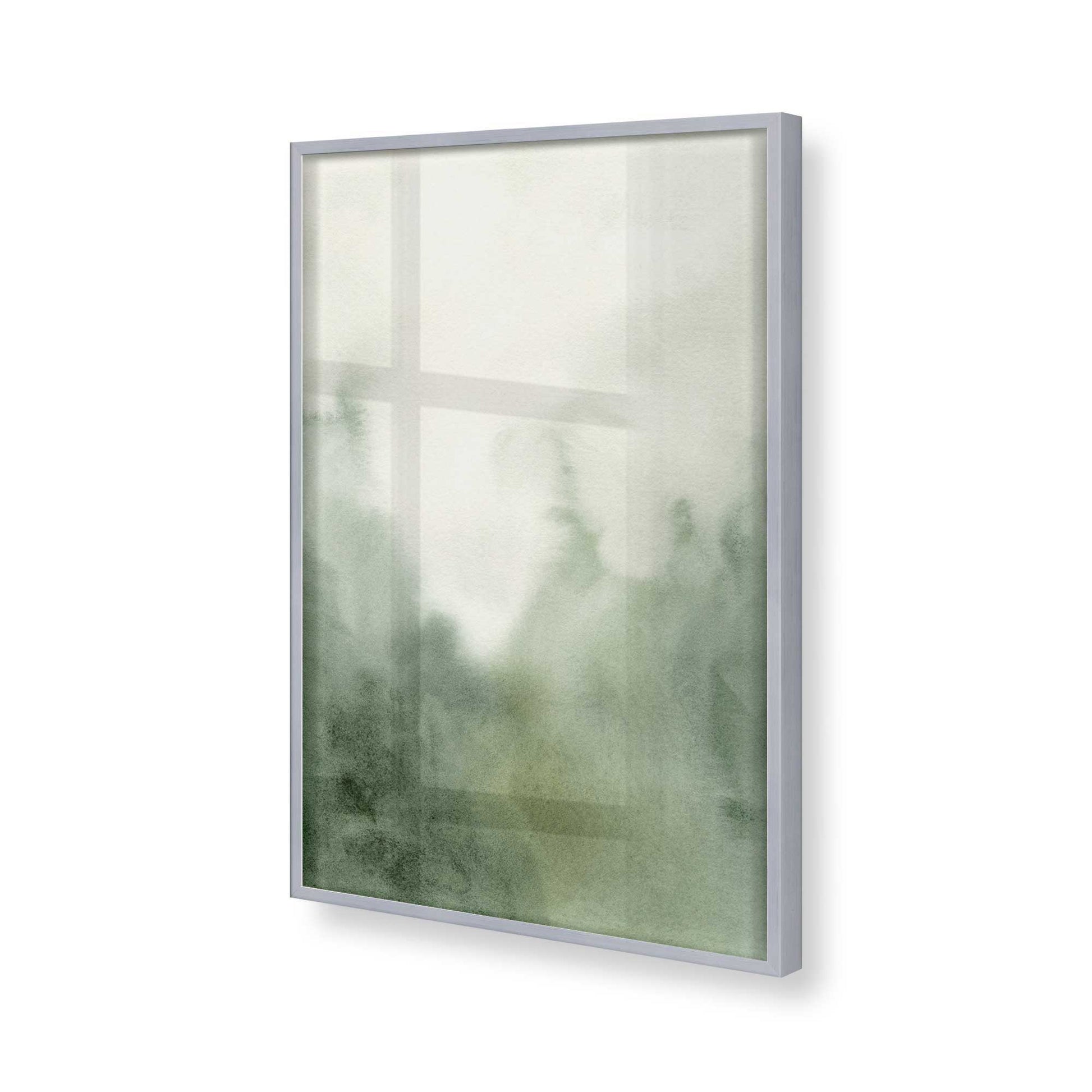 [Color:Polished Chrome], Picture of art in a Polished Chrome frame of the corner