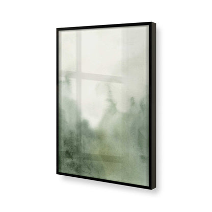 [Color:Satin Black], Picture of art in a Satin Black frame of the corner