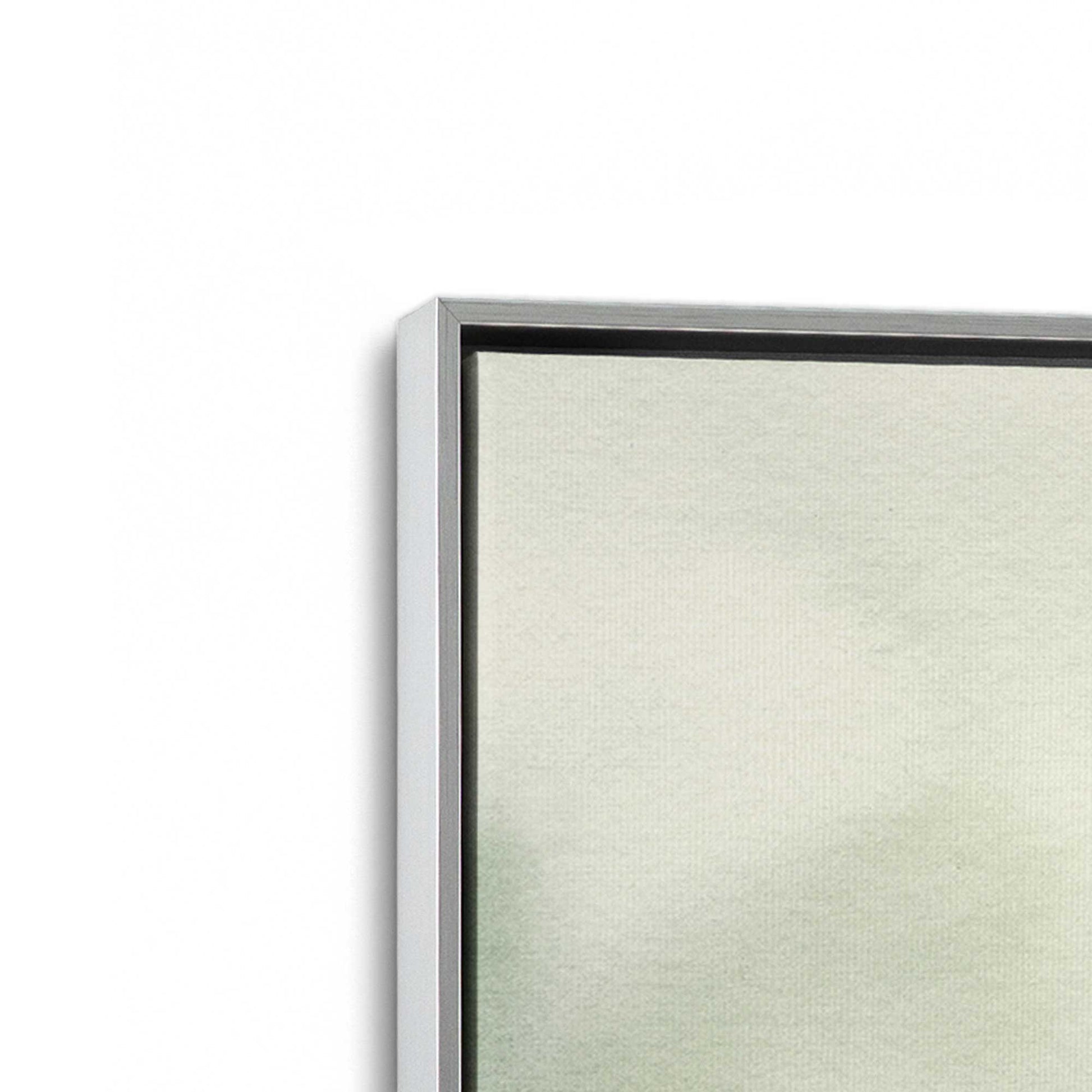 [Color:Polished Chrome], Picture of art in a Polished Chrome frame at an angle