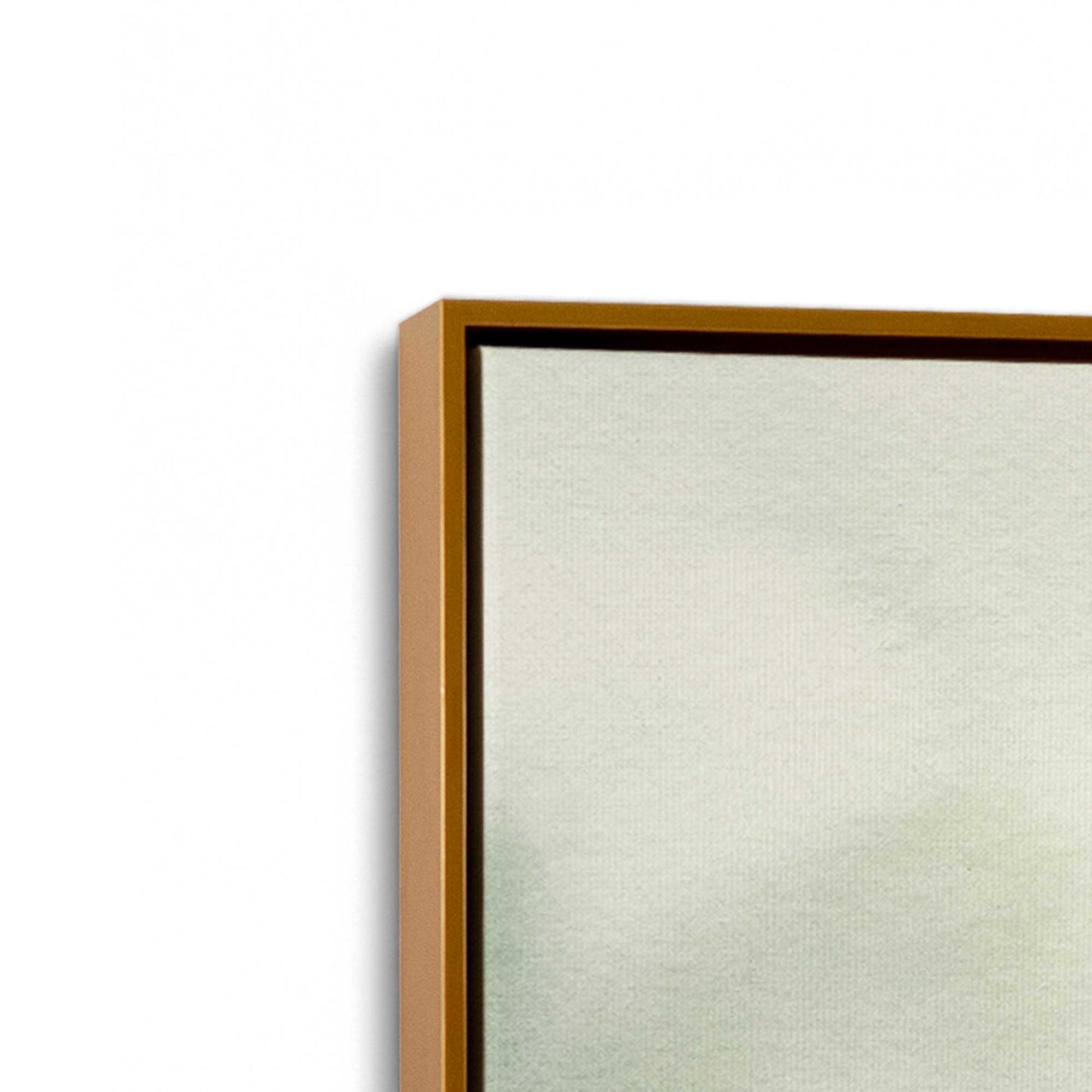 [Color:Polished Gold], Picture of art in a Polished Gold frame at an angle