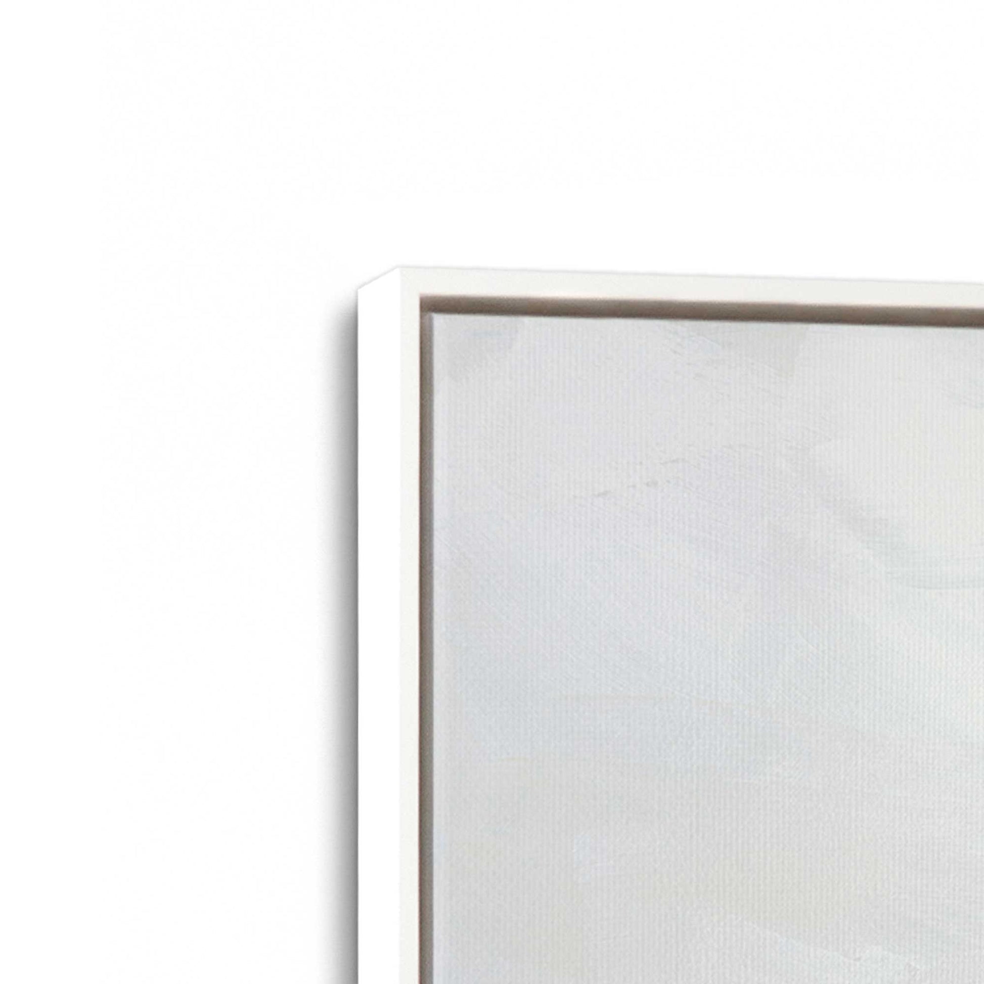 [Color:Opaque White], Picture of art in a White frame at an angle