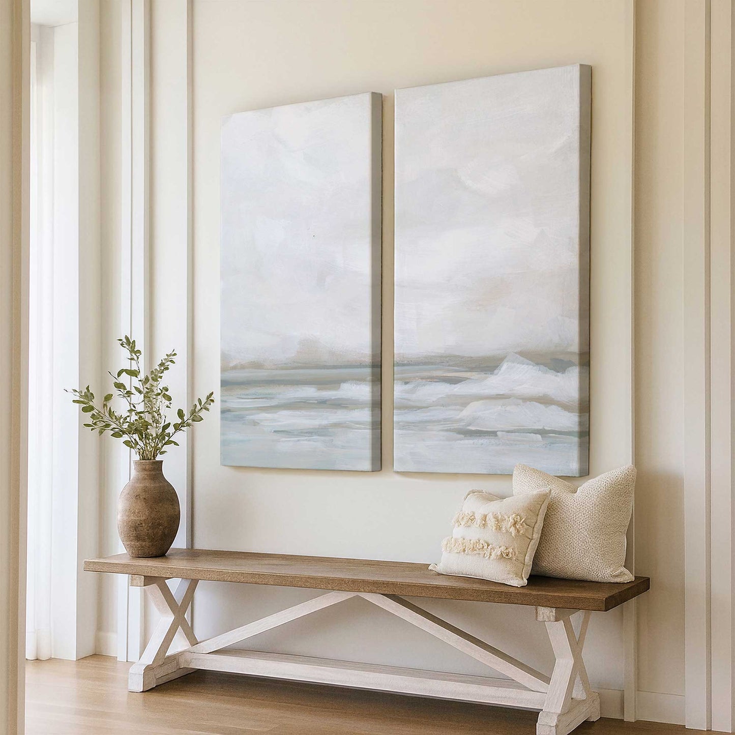 [Color:Stretched Canvas], Picture of art in a room