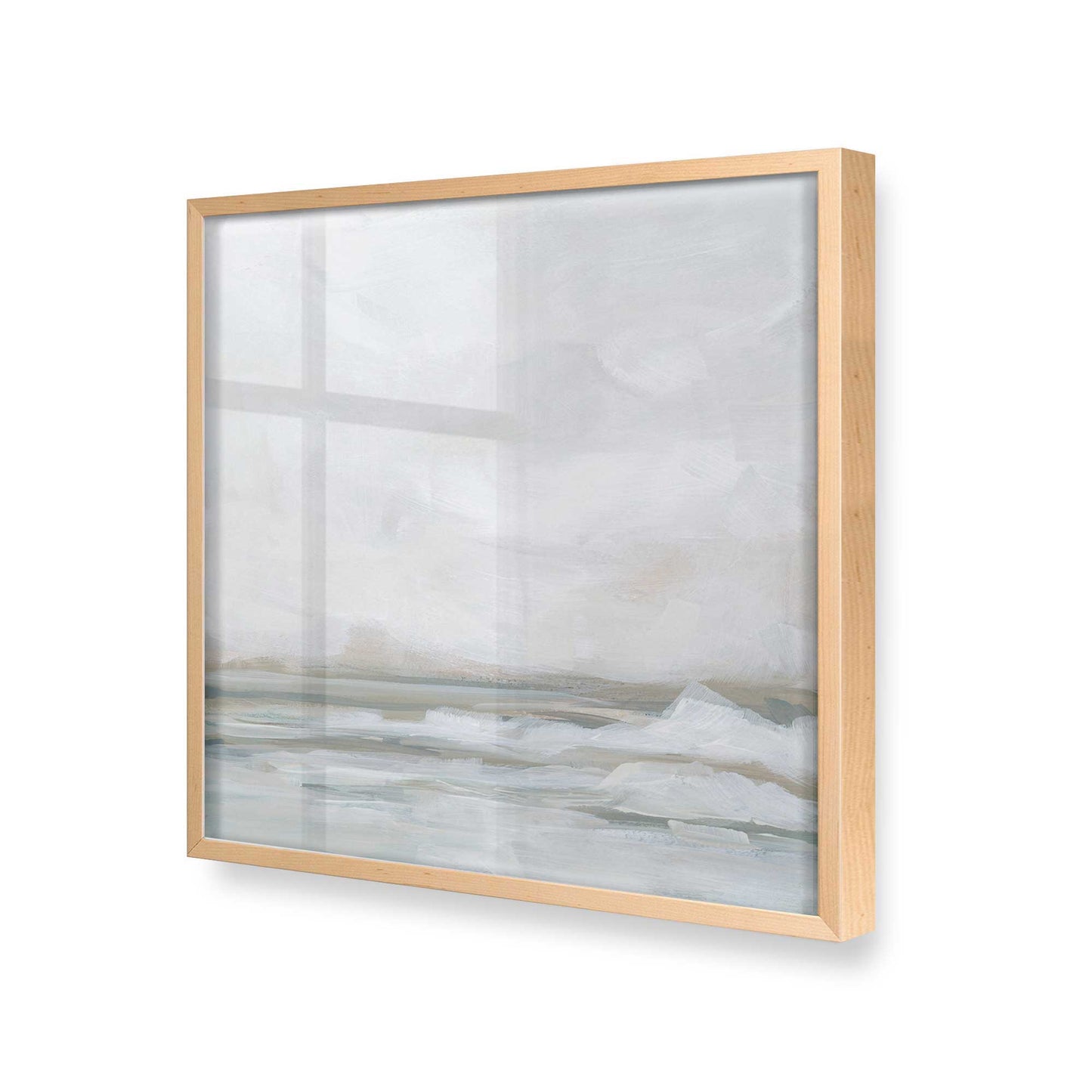 [Color:Raw Maple], Picture of art in a Raw Maple frame at an angle