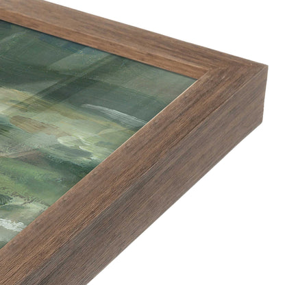 [Color:Walnut], Picture of art in a Walnut frame of the corner