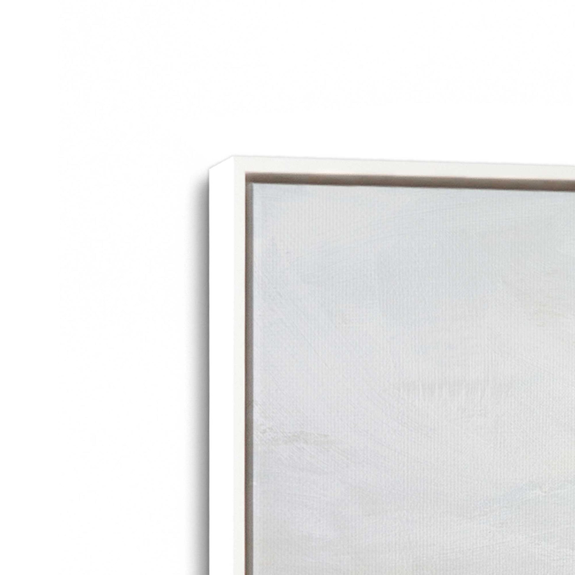 [Color:Opaque White], Picture of art in a White frame at an angle