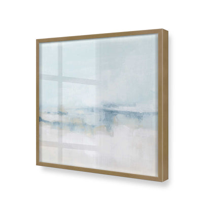 [Color:Brushed Gold], Picture of art in a Brushed Gold frame at an angle