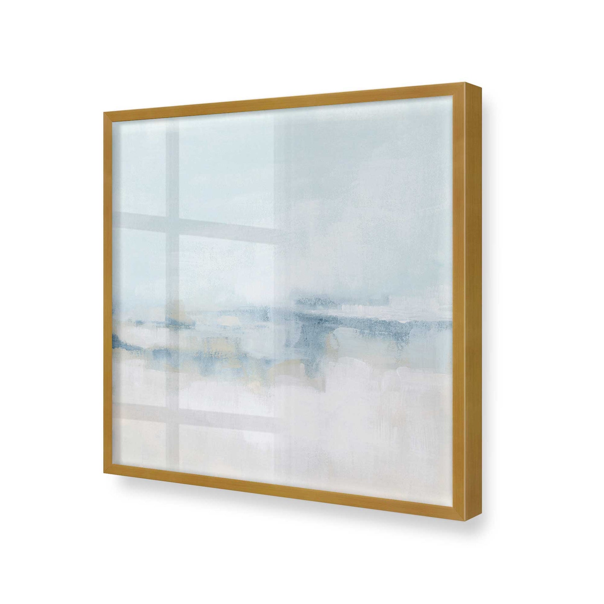 [Color:Polished Gold], Picture of art in a Polished Gold frame at an angle