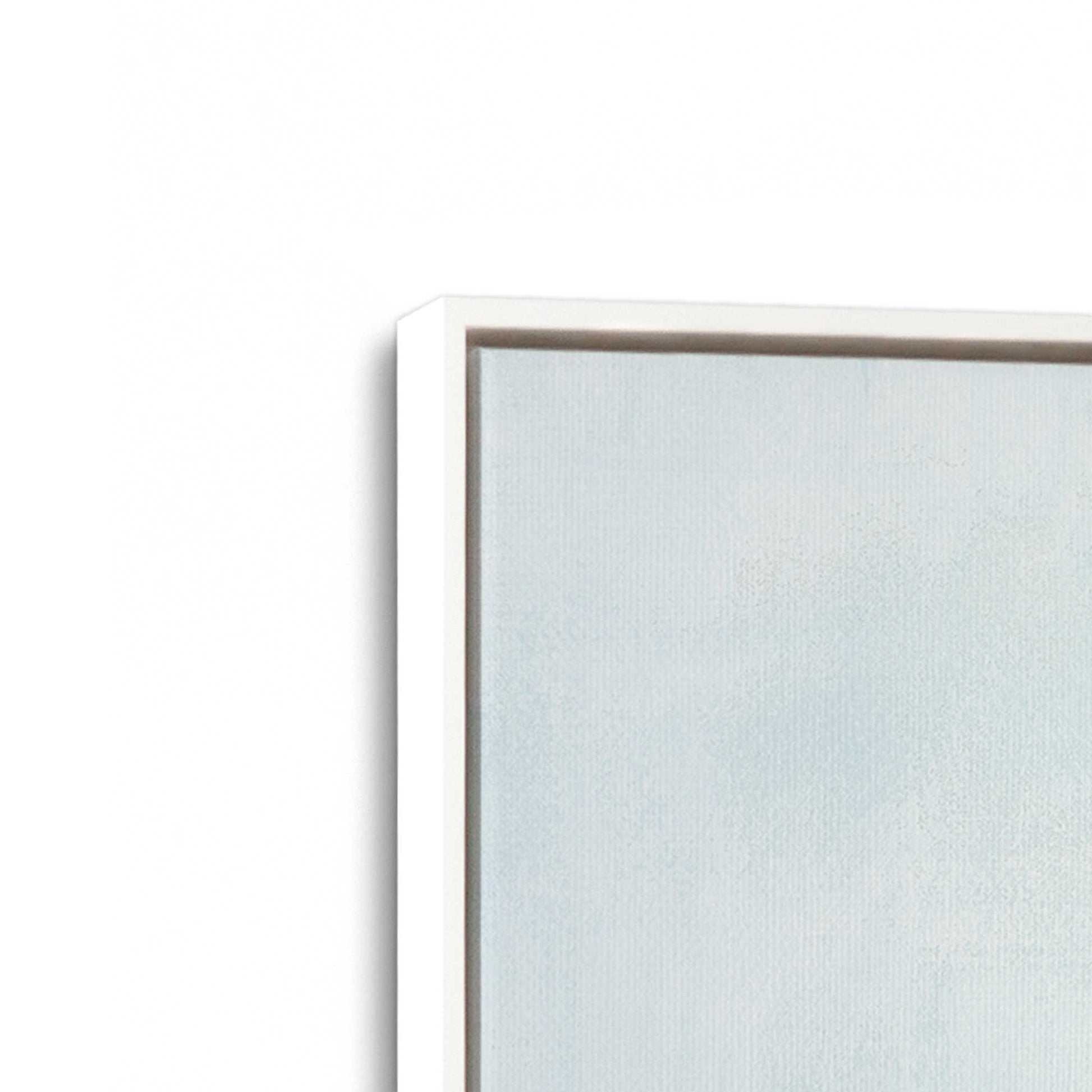 [Color:Opaque White], Picture of art in a White frame at an angle