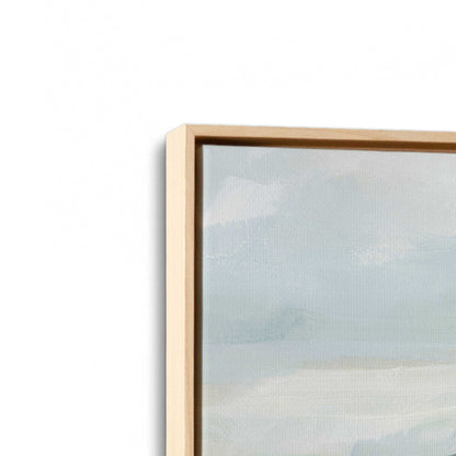 [Color:American Maple], Picture of art in a American Maple frame at an angle