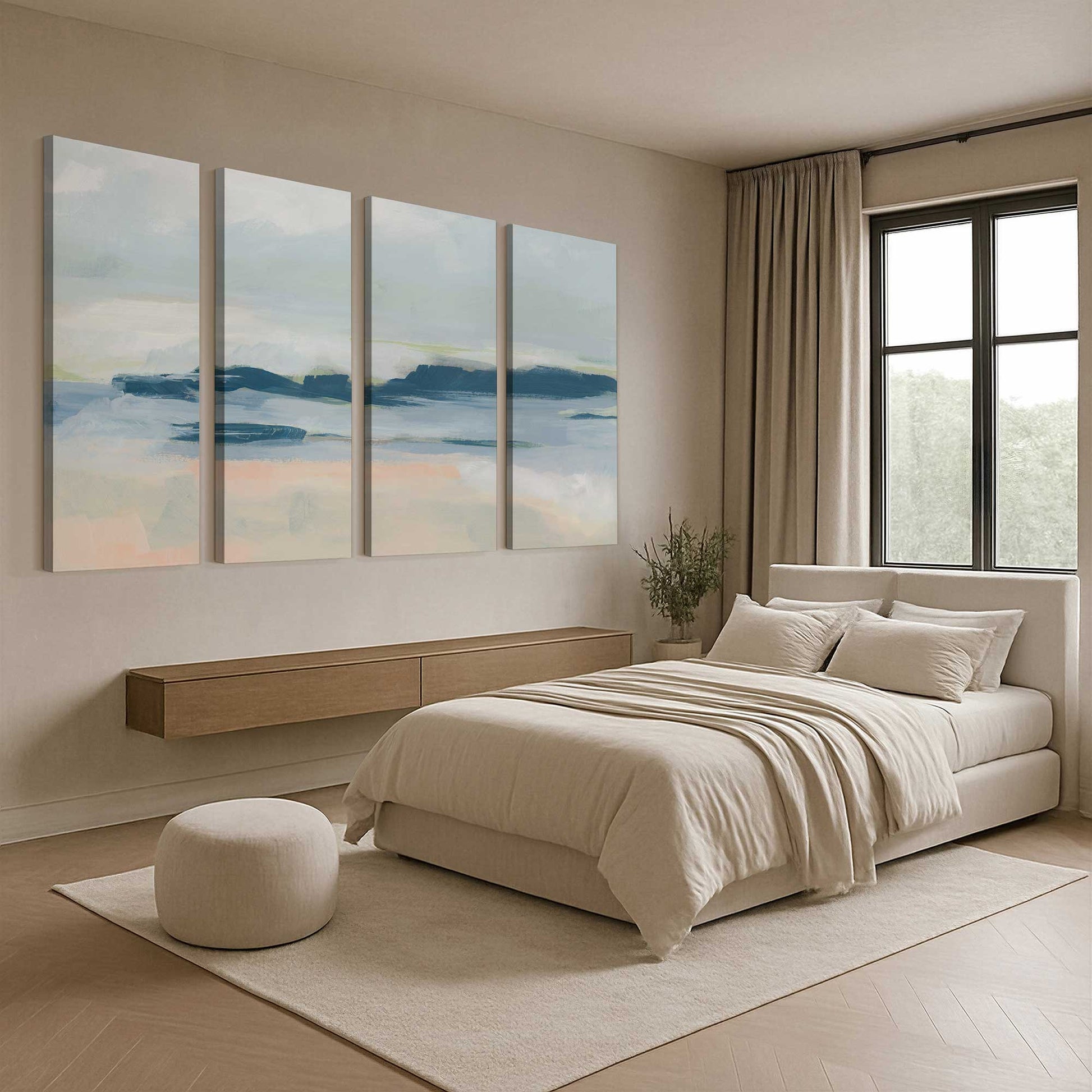 [Color:Stretched Canvas], Picture of art in a room