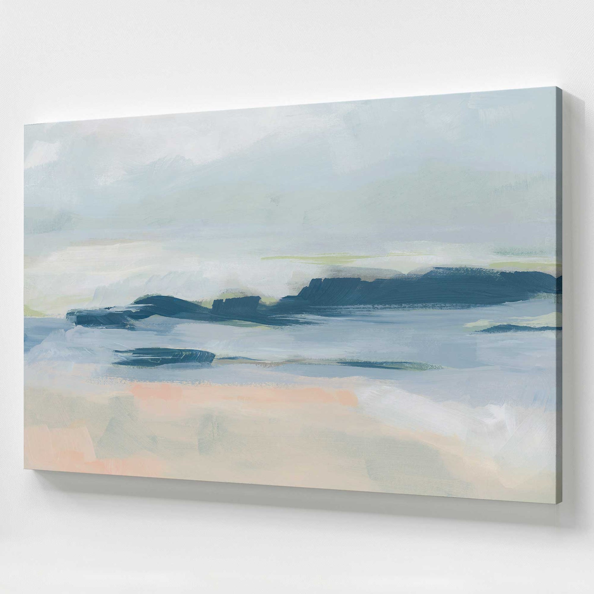 [Color:Stretched Canvas], Picture of art at an angle