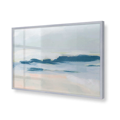 [Color:Polished Chrome], Picture of art in a Polished Chrome frame of the corner