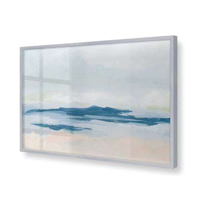 [Color:Polished Chrome], Picture of art in a Polished Chrome frame of the corner