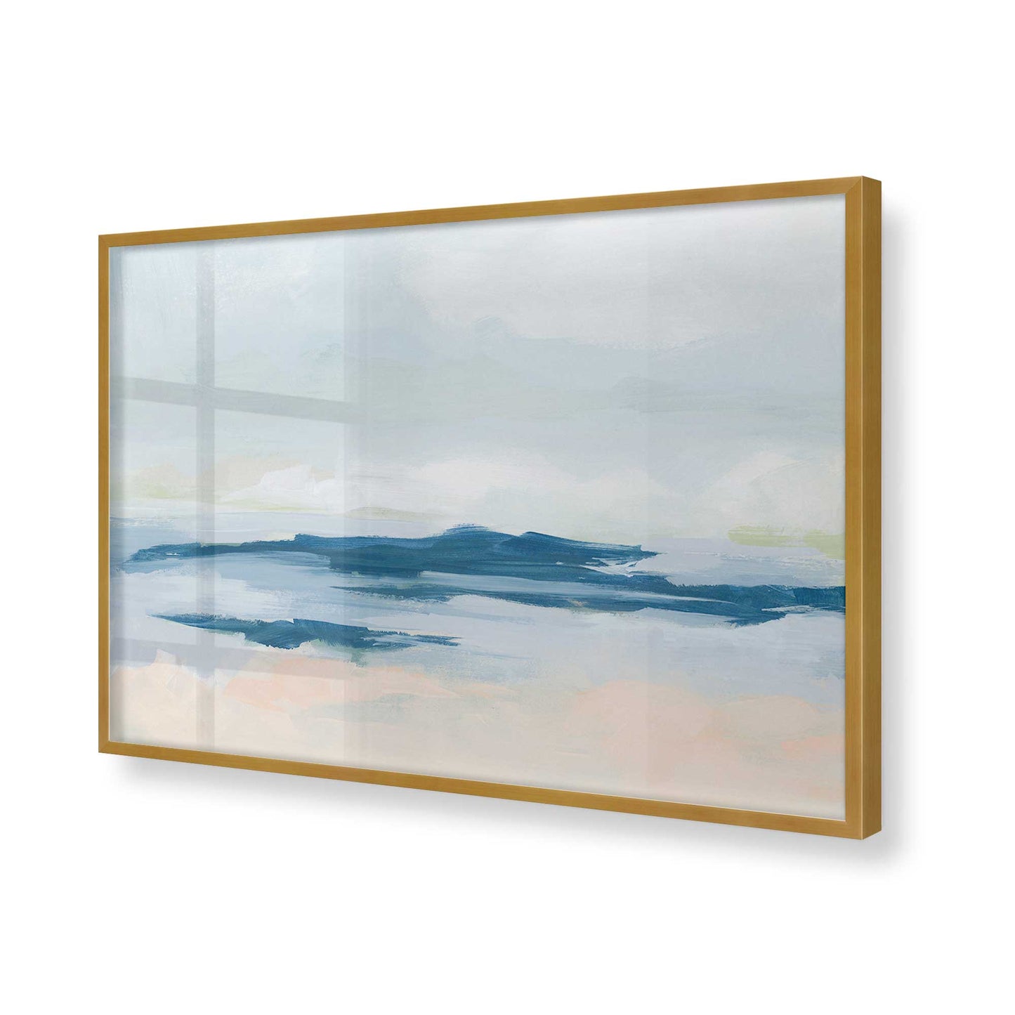 [Color:Polished Gold], Picture of art in a Polished Gold frame of the corner