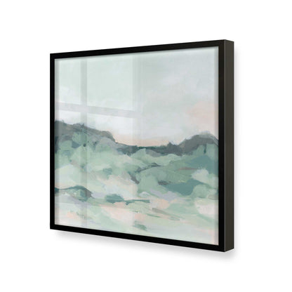 [Color:Satin Black], Picture of art in a Satin Black frame at an angle