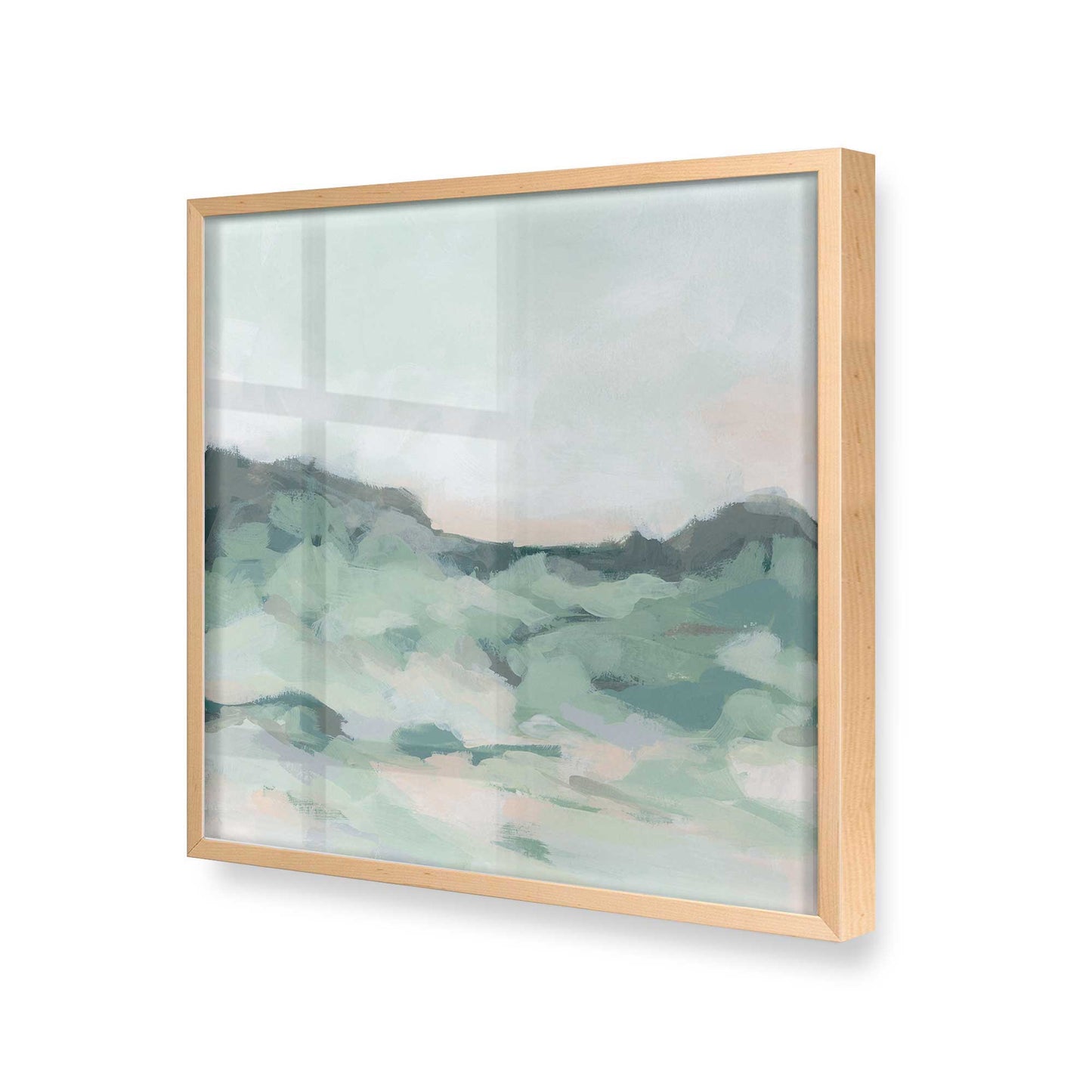 [Color:Raw Maple], Picture of art in a Raw Maple frame at an angle