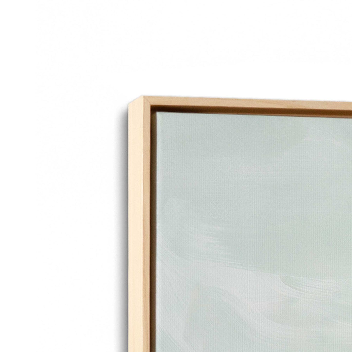 [Color:American Maple], Picture of art in a American Maple frame at an angle