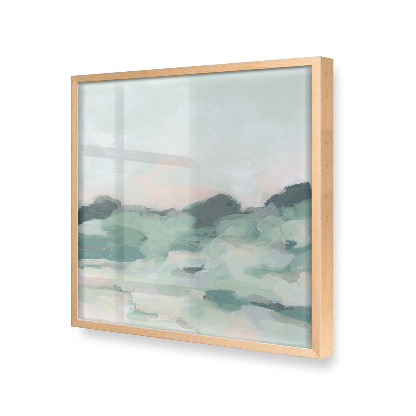 [Color:Raw Maple], Picture of art in a Raw Maple frame at an angle