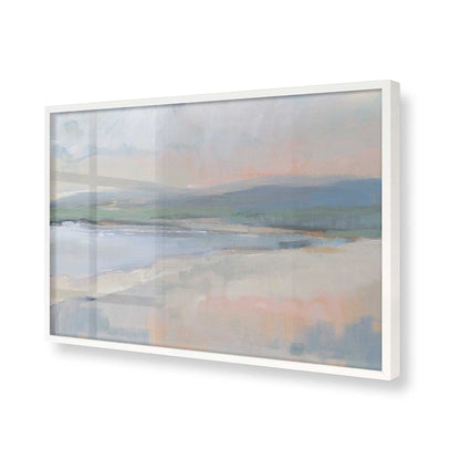 [Color:Opaque White], Picture of art in a Opaque White frame of the corner