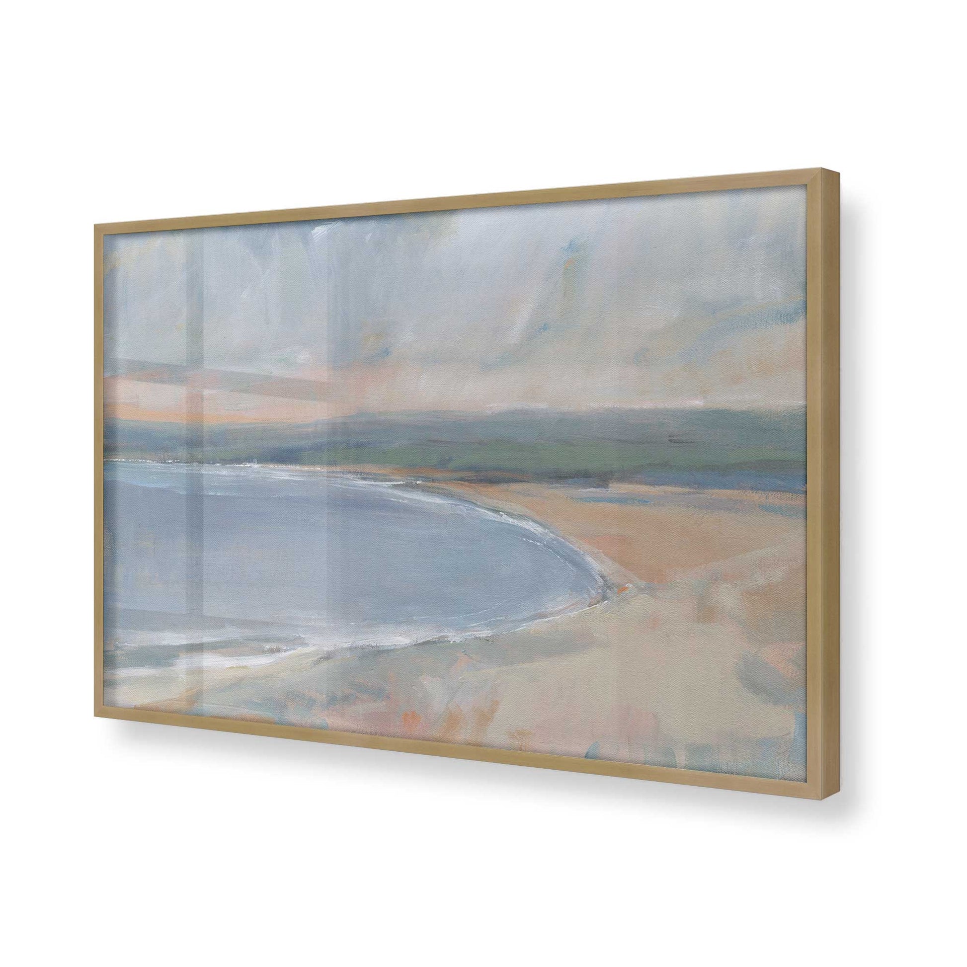 [Color:Brushed Gold], Picture of art in a Brushed Gold frame of the corner