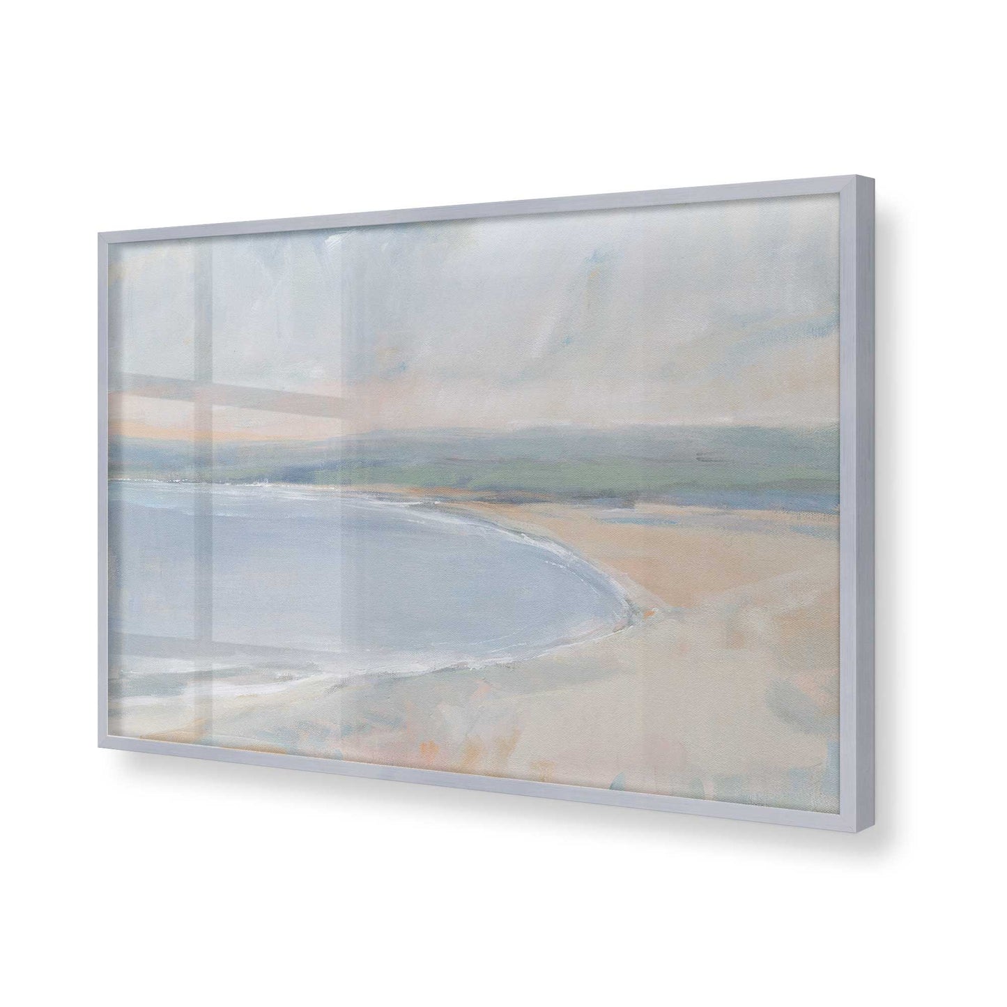 [Color:Polished Chrome], Picture of art in a Polished Chrome frame of the corner