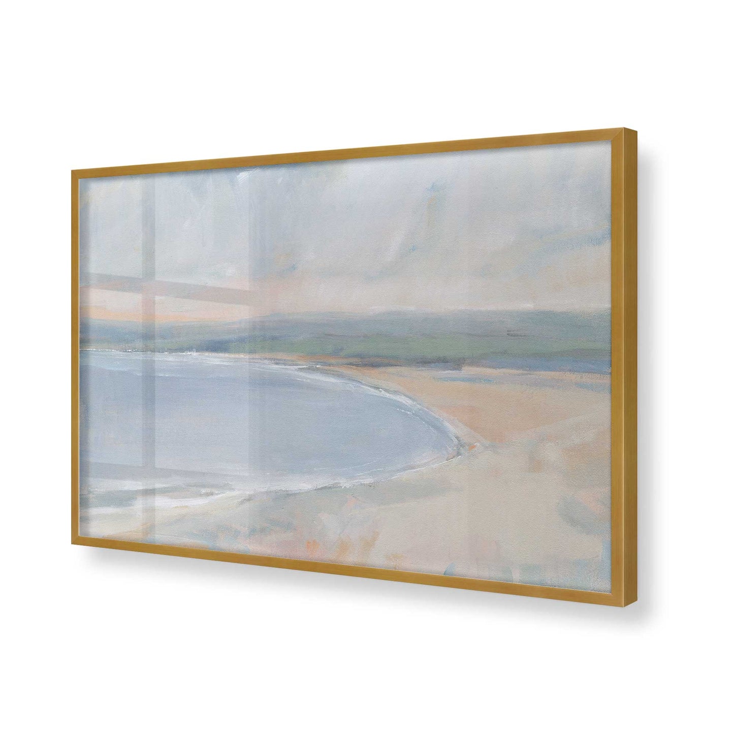 [Color:Polished Gold], Picture of art in a Polished Gold frame of the corner