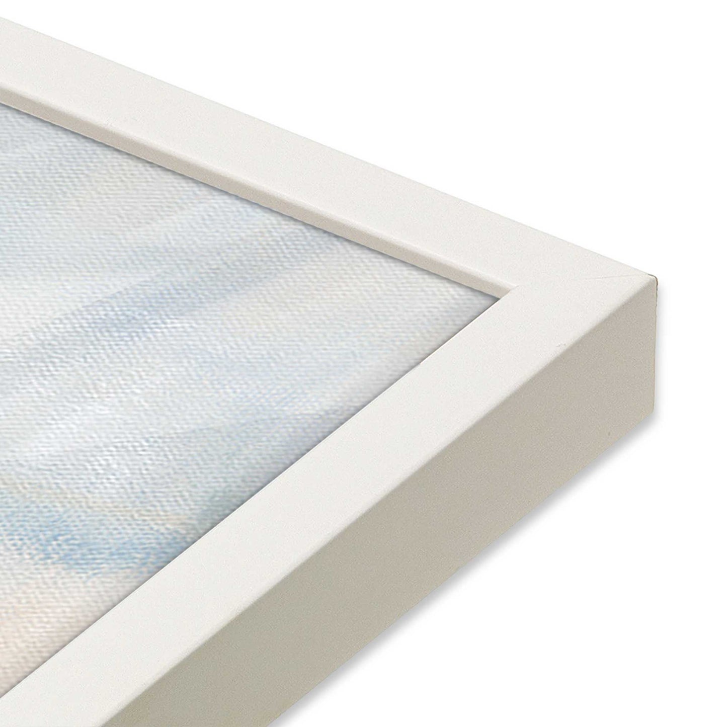 [Color:Opaque White], Picture of art in a Opaque White frame at an angle