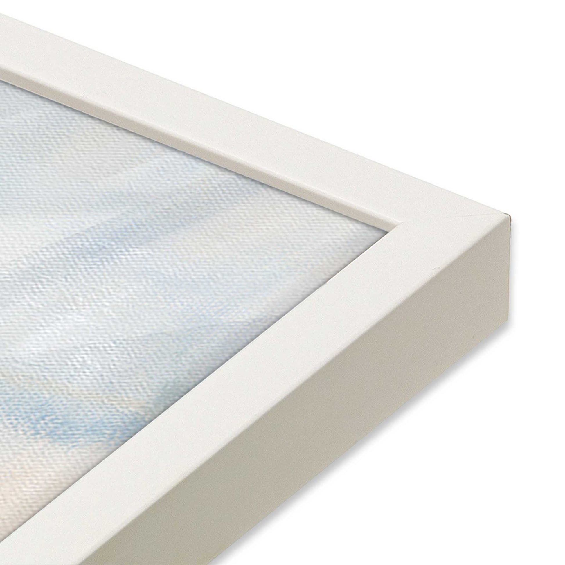 [Color:Opaque White], Picture of art in a Opaque White frame at an angle