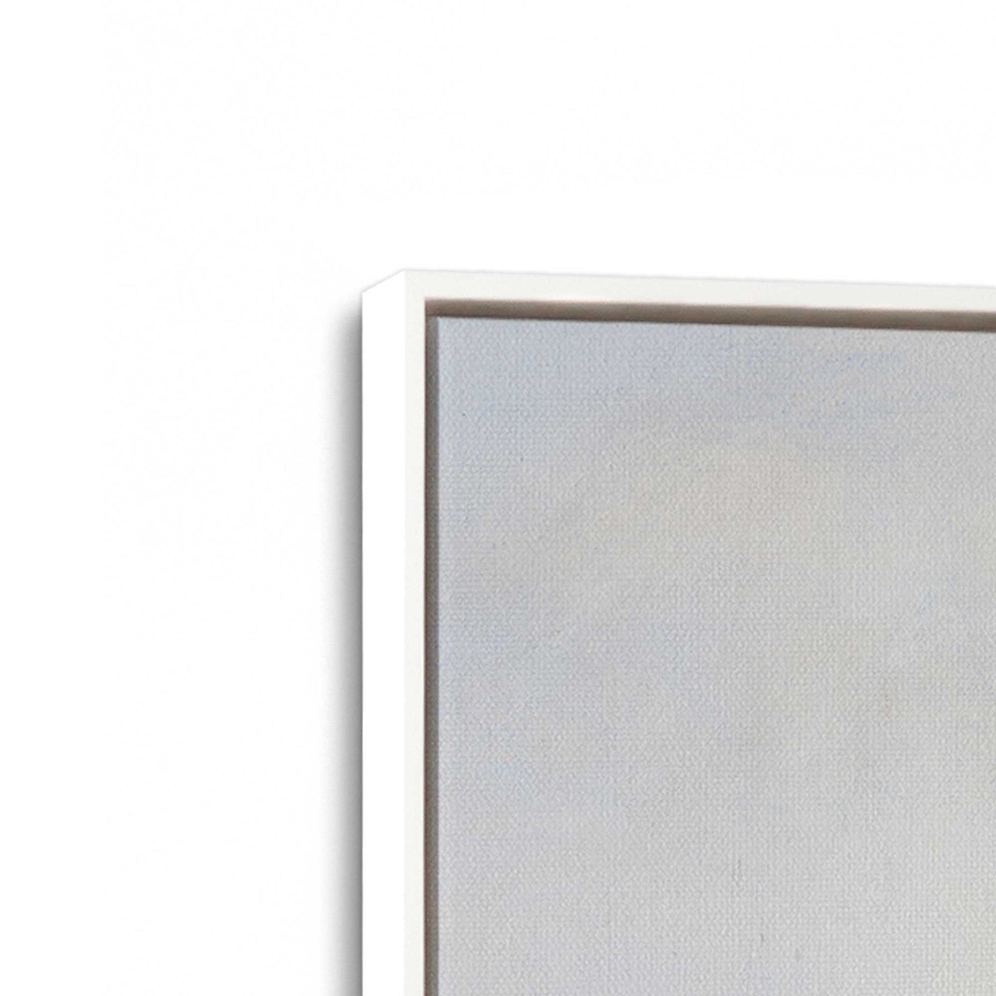 [Color:Opaque White], Picture of art in a White frame at an angle