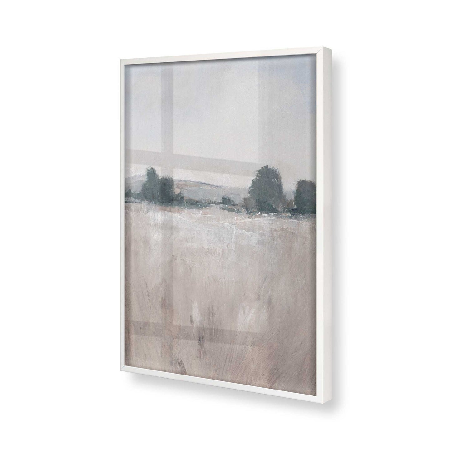 [Color:Opaque White], Picture of art in a Opaque White frame of the corner